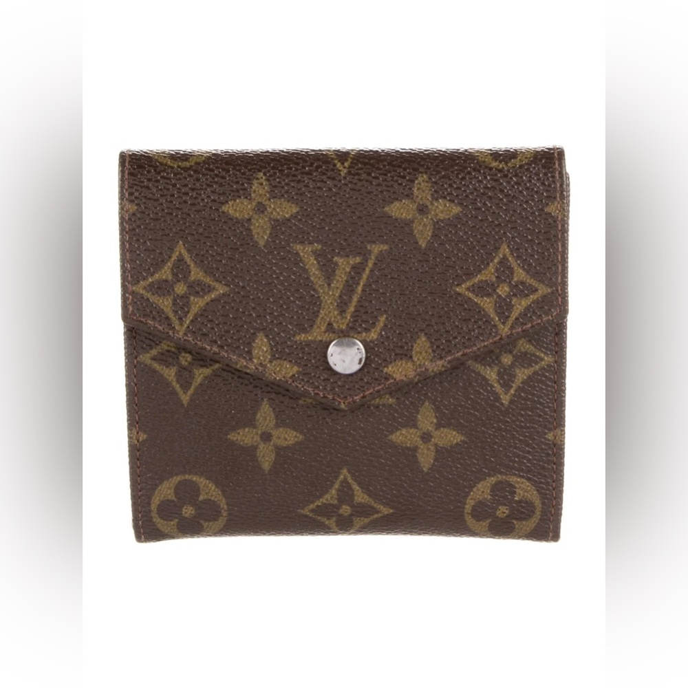 Vintage Louis Vuitton Elise Brown Monogram Compact Wallet